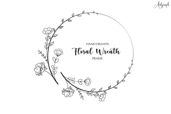 Download Hand Drawn Floral Frame Vector - Floral Collection
