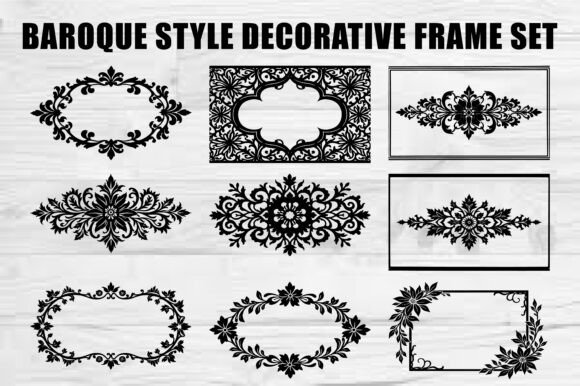 Download Vintage Floral Antique Frame Collection - Floral Collection