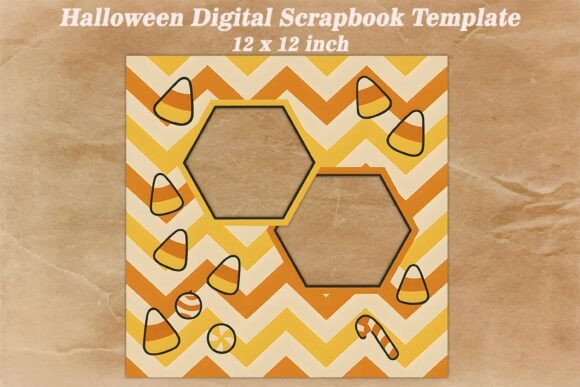 Download Halloween Digital Scrapbook Template - Halloween digital scrapbook Collection