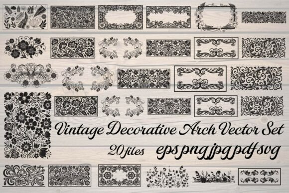 Download Vintage Decorative Floral Frame Vector - Floral Collection