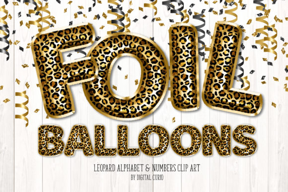 Download Leopard Foil Balloon Alphabet Clipart - Foil Collection