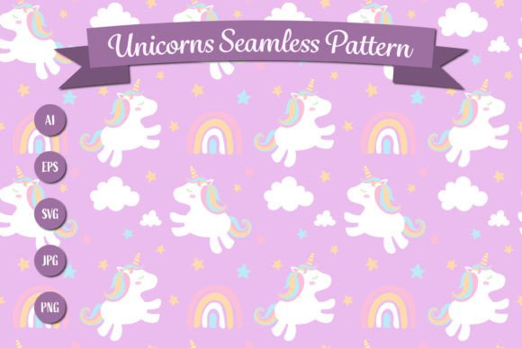 Download Cute Unicorn Seamless Pattern - Unicorn Collection