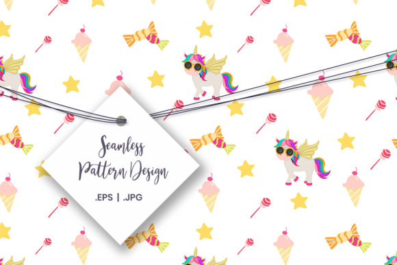 Download Unicorn Seamless Pattern Graphic - Unicorn Collection