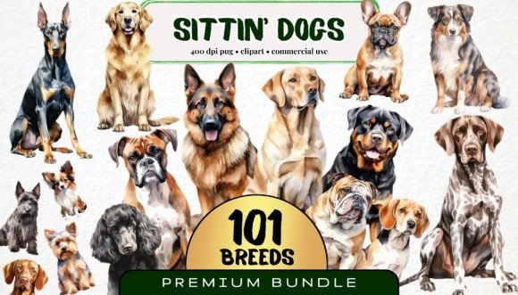 Download Dog Breed Clipart Bundle - Bundle Collection