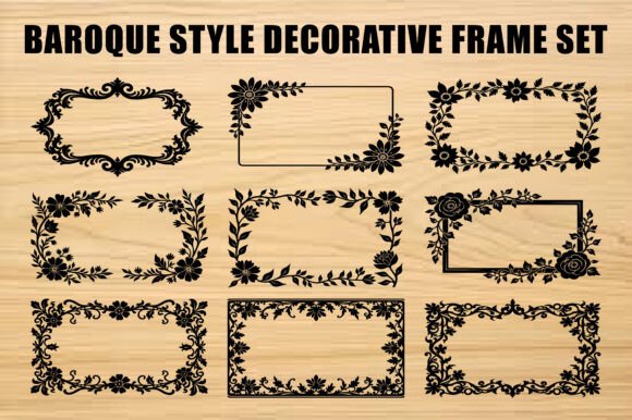 Download Laser Floral Antique Frame Collection - Floral Collection