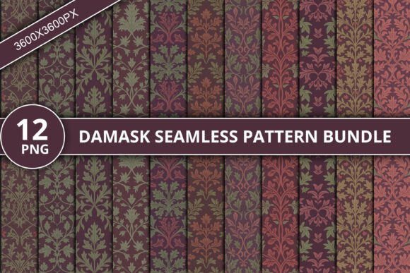 Download Damask Seamless Pattern Bundle - Bundle Collection