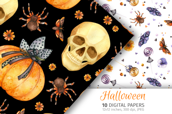 Download Halloween Digital Scrapbook Paper - Halloween digital scrapbook Collection