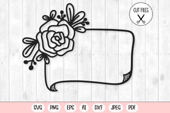 Download Floral Frame Svg, Banner Svg, Frame - Floral Collection