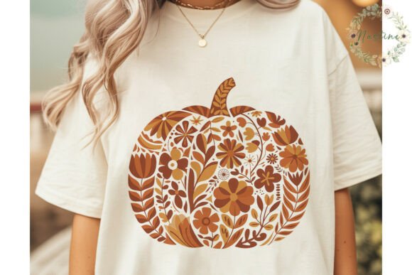 Download Boho Floral Pumpkin Sublimation Design - Floral Collection