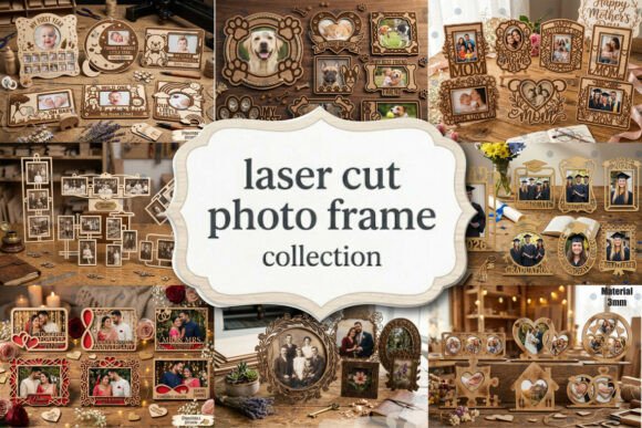 Download Laser Cut Photo Frame Collection Bundle - Bundle Collection