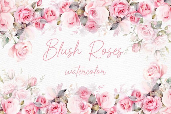 Download Watercolor Roses Clipart Blush Floral - Floral Collection