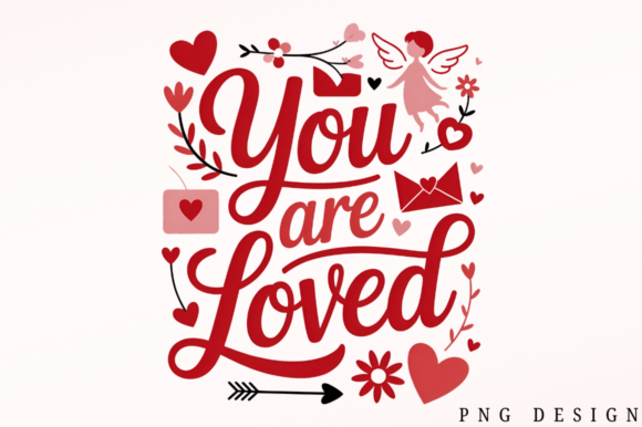 Download You Are Loved PNG, Boho Valentine Floral - Floral Collection