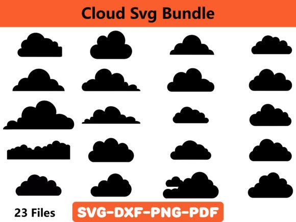 Download Cloud Svg Bundle, Clouds Silhouette SVG - Bundle Collection