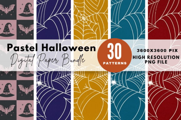 Download Pastel Halloween Digital Paper Bundle - Bundle Collection