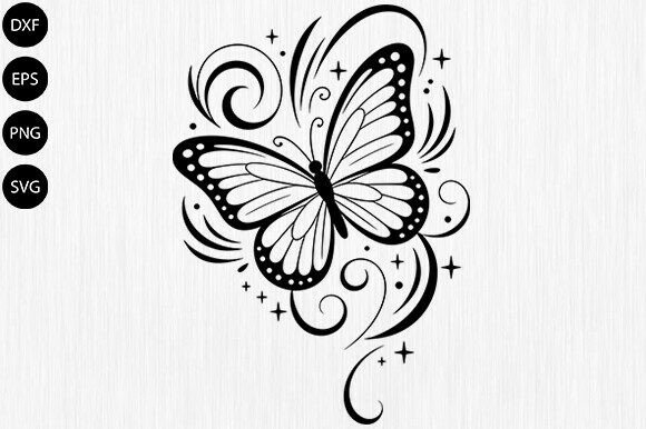 Download Butterfly with Floral SVG,Butterfly SVG - Floral Collection