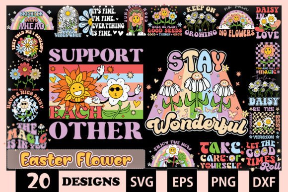 Download Easter Flowers Bundle SVG 20 Designs - Bundle Collection