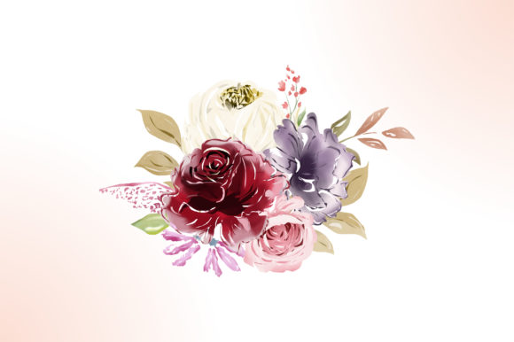 Download Watercolor Floral Decoration Vector - Floral Collection