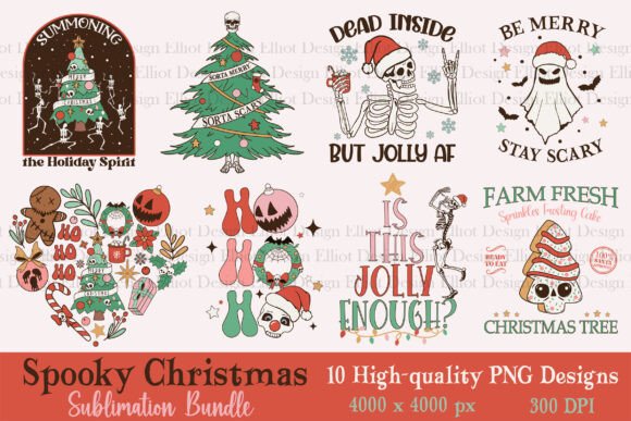 Download Spooky Christmas Sublimation Bundle - Bundle Collection
