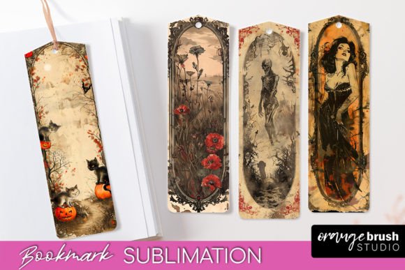 Download Vintage Halloween Scrapbook Bookmark PNG - Halloween scrapbook Collection