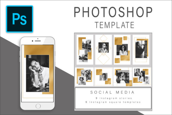 Download Gold Photoshop Template Bundle - Bundle Collection