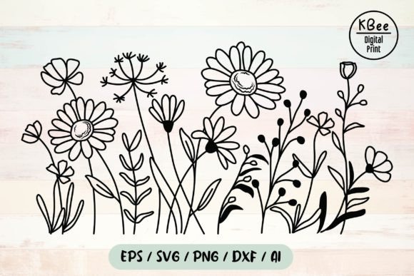 Download Flower Svg, Wildflower Svg, Floral Svg - Floral Collection
