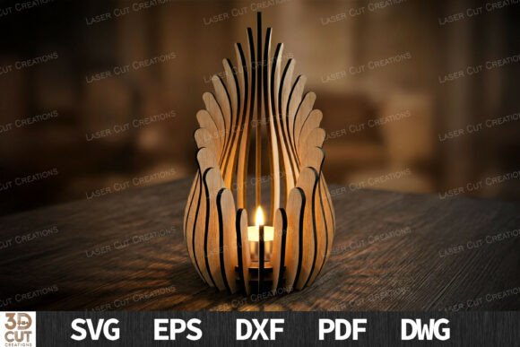 Download Flame Lantern Candle Holder SVG - Candle Collection