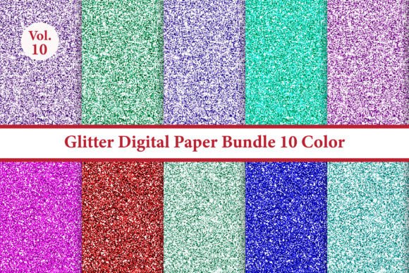 Download Glitter Textures Bundle 10 Color Vol.10 - Bundle Collection