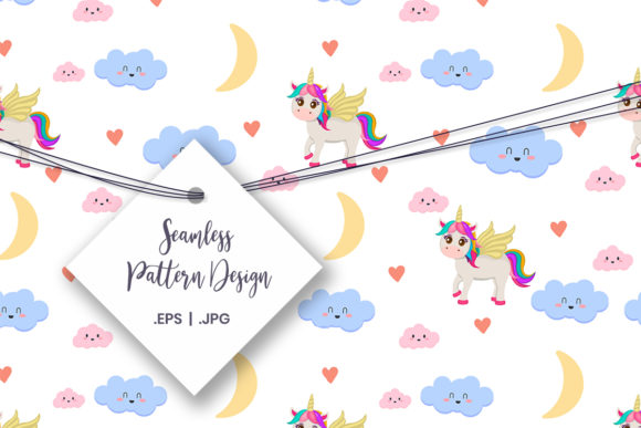 Download Unicorn Seamless Pattern Graphic - Unicorn Collection