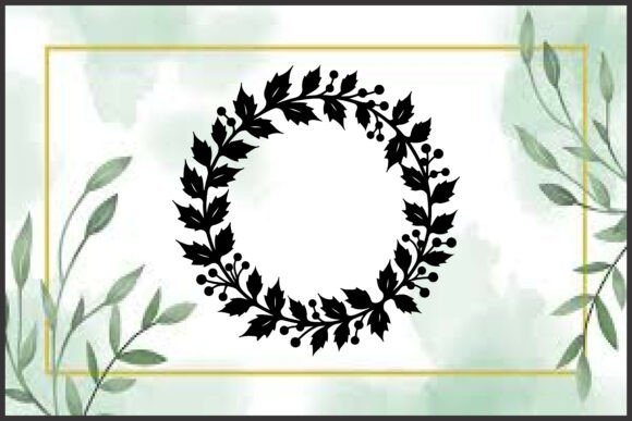 Download 11 Floral Circle Wreath Silhouette - Floral Collection