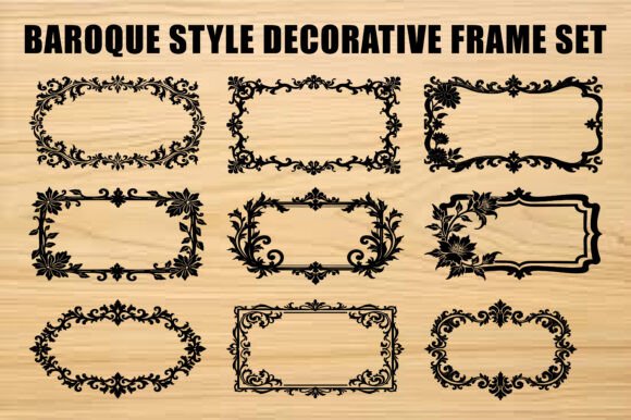 Download Laser Floral Antique Frame Collection - Floral Collection