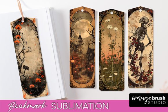 Download Vintage Halloween Scrapbook Bookmark PNG - Halloween scrapbook Collection