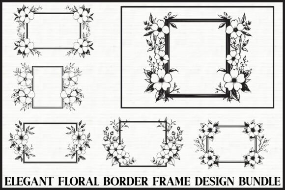 Download Elegant Floral Frame Bundle - Bundle Collection