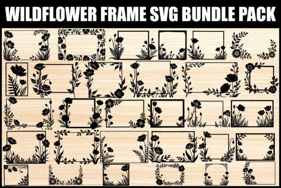 Download Wildflower Frame SVG Bundle Set - Bundle Collection