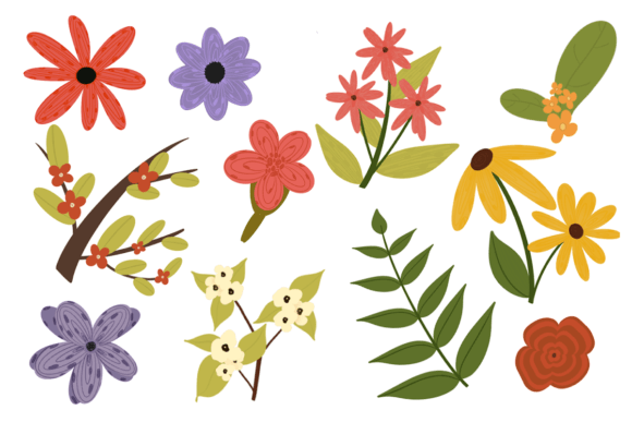 Download Colorful Floral Illustration Clipart - Floral Collection