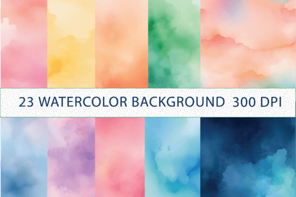 Download Dreamy Watercolor Background Bundle - Bundle Collection