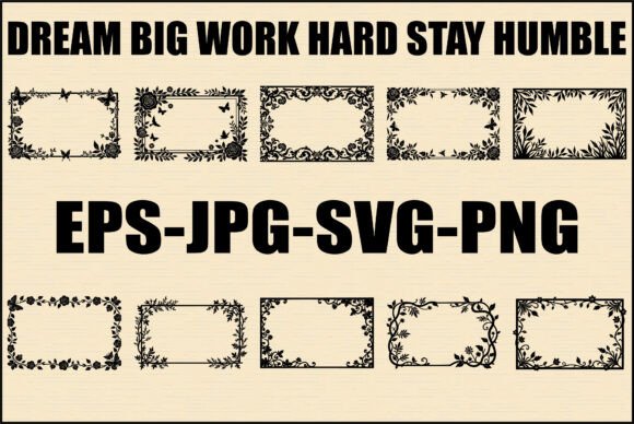 Download Black and White Frame Nature SVG Bundle - Bundle Collection