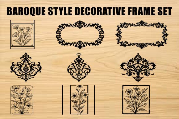 Download Laser Floral Antique Frame Collection - Floral Collection