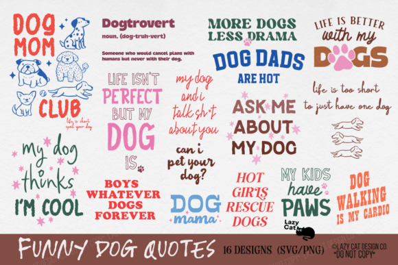 Download Dog Funny Quote SVG PNG Bundle - Bundle Collection