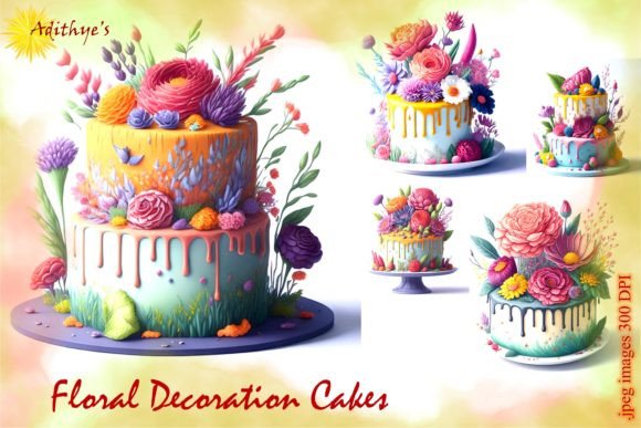 Download Floral Decoration Cakes - Floral Collection