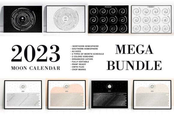 Download MEGA BUNDLE Moon Calendar 2023 - Bundle Collection